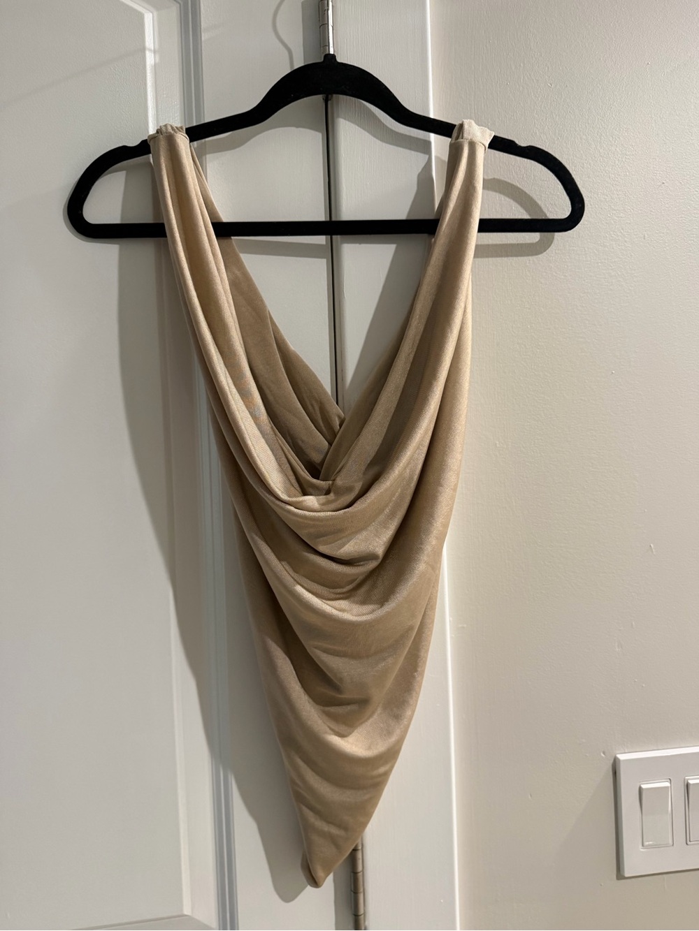 Women’s Drape Scarf Necklace - Cream